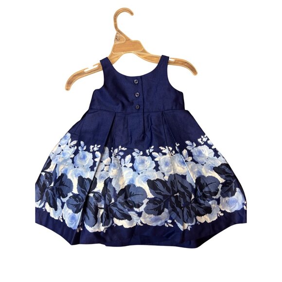 Janie and Jack Moonlight Garden Dress Blue 6 -12 M - Picture 3 of 5